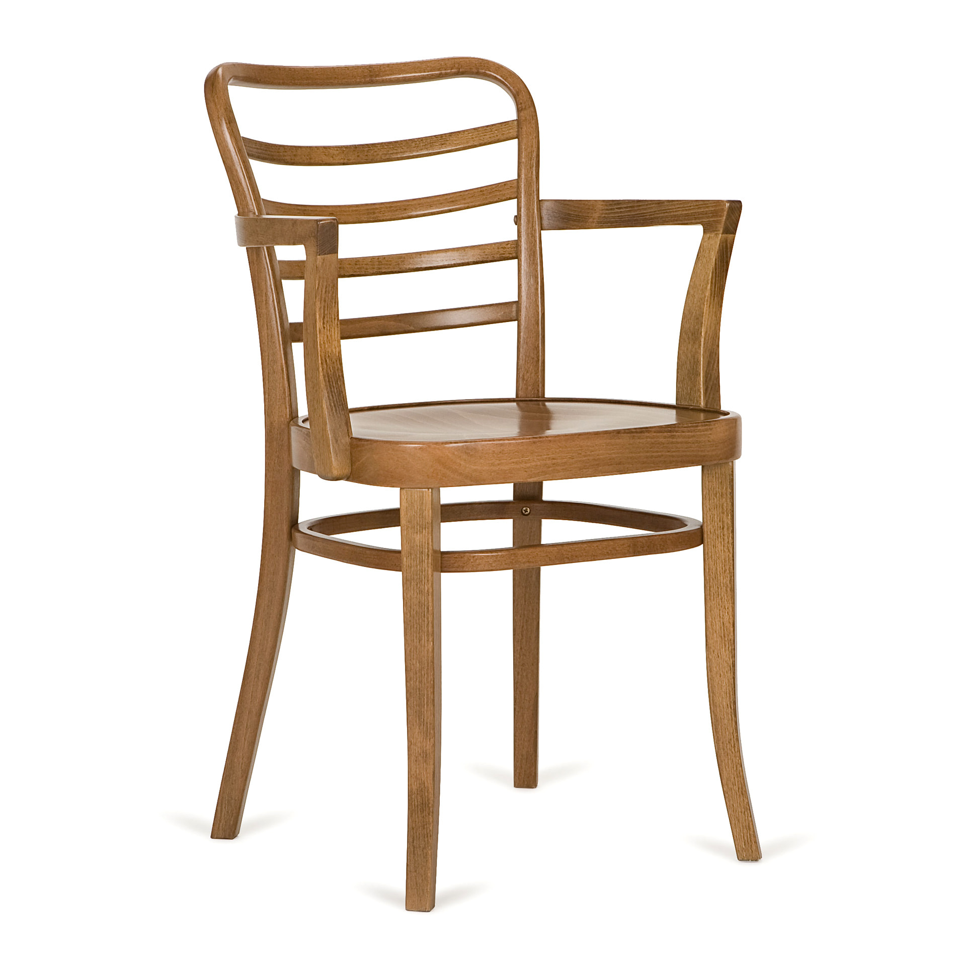 Ladder back wooden chair