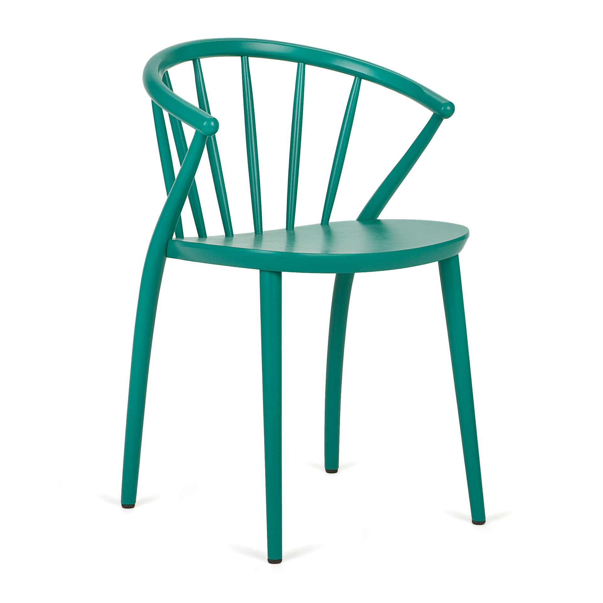 Wooden armchair with vertical slat back B-9820 Sudoku