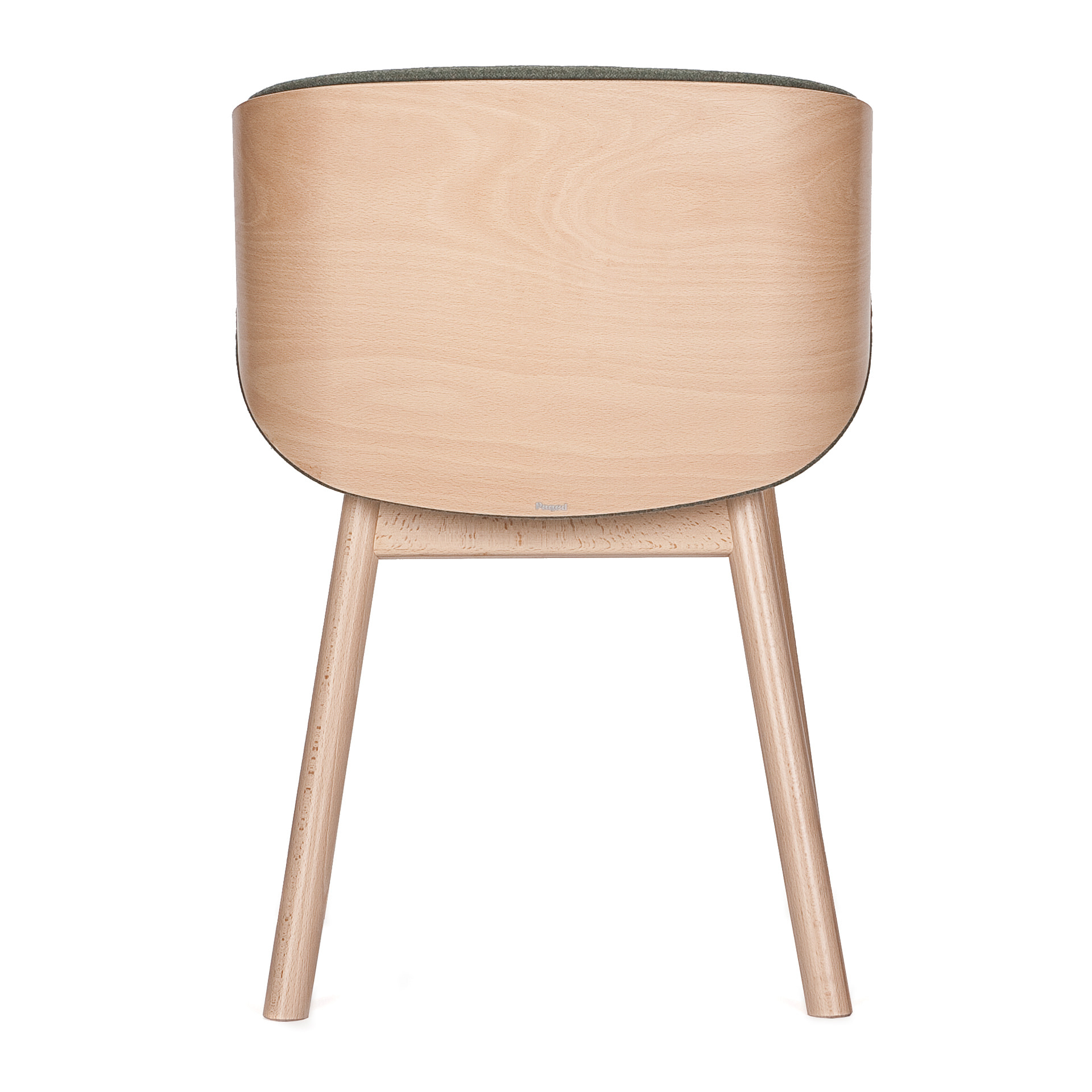 Upholstered wooden chair with armrests B-Aria W