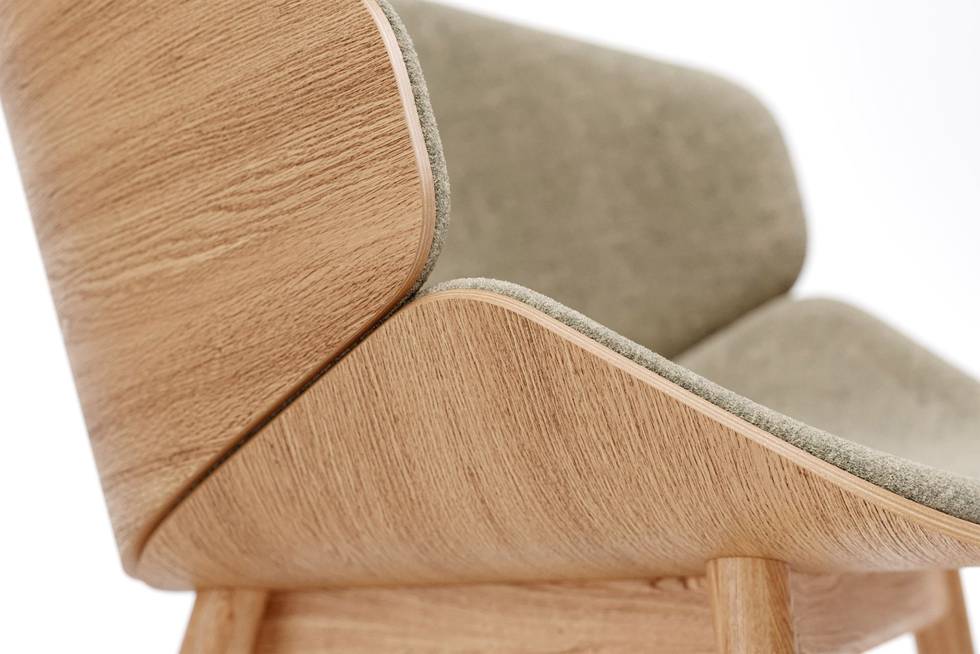 Wooden upholstered wooden chair B-Aria WW
