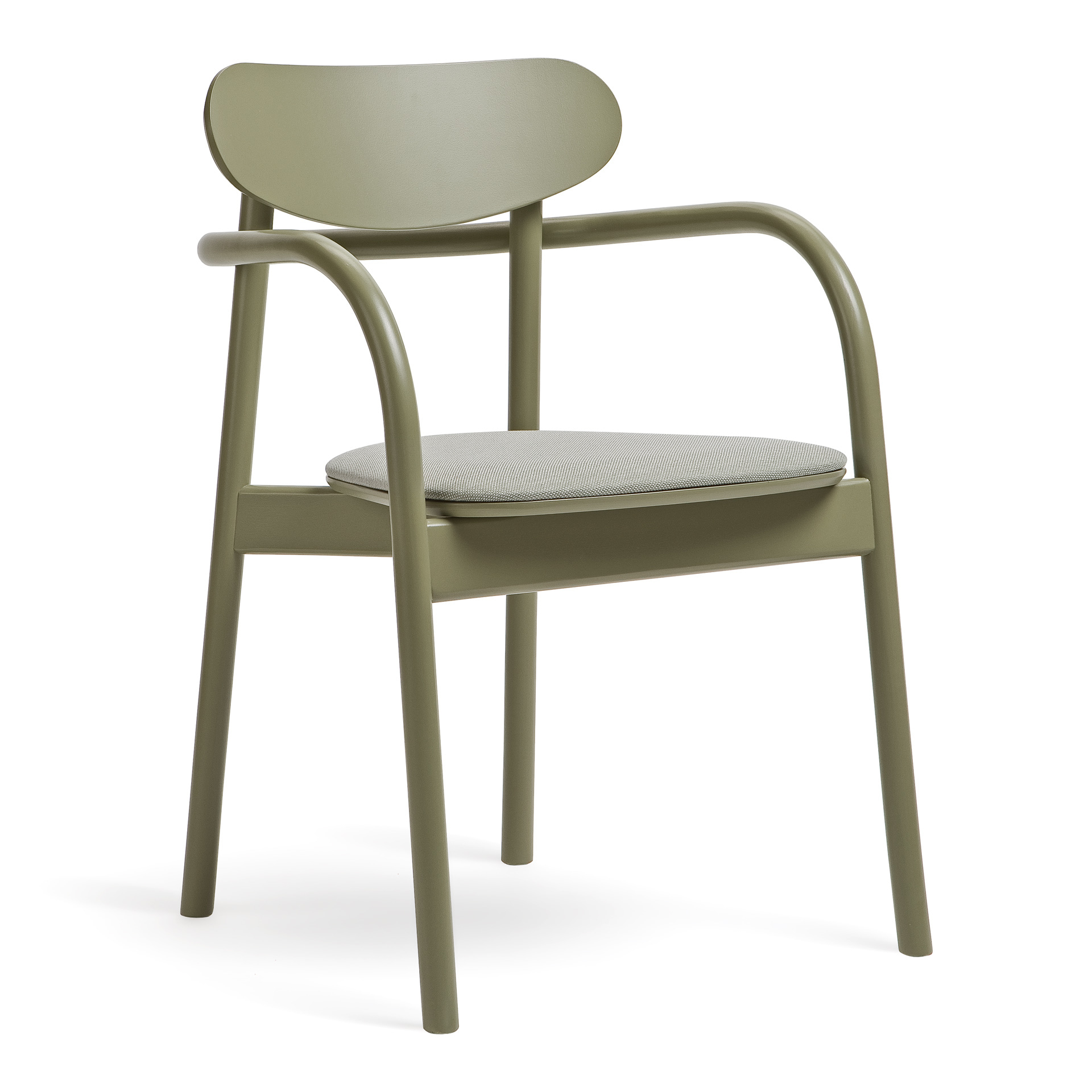 Wooden stackable armchair