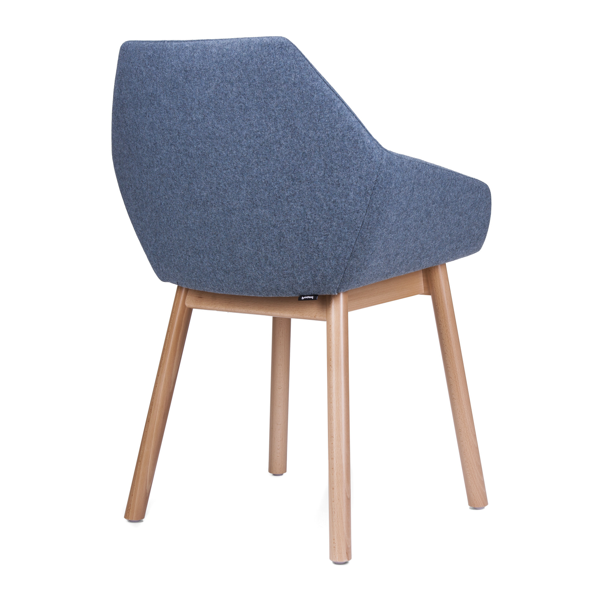 Fully upholstered wooden armchair B-Tuk 1