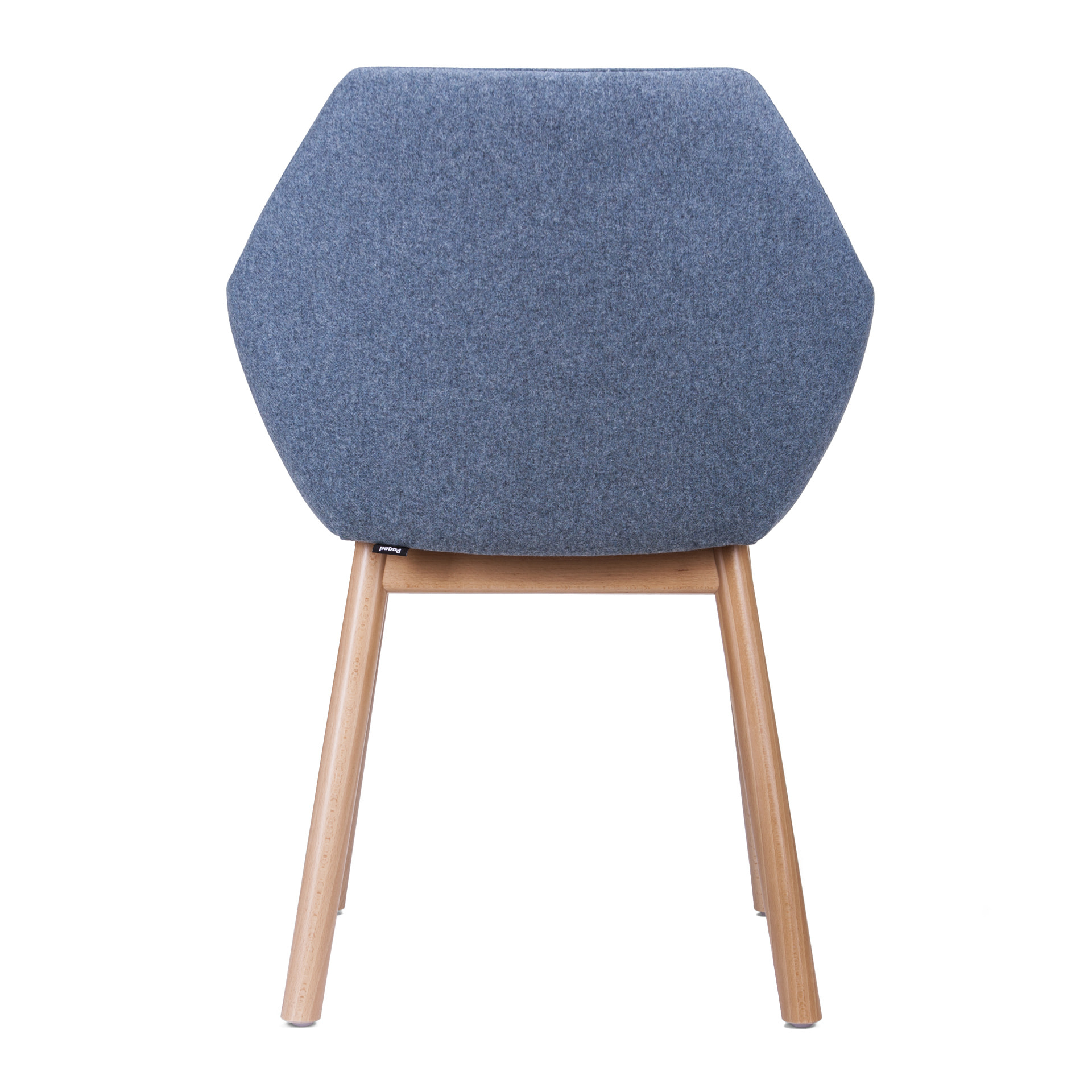 Fully upholstered wooden armchair B-Tuk 1