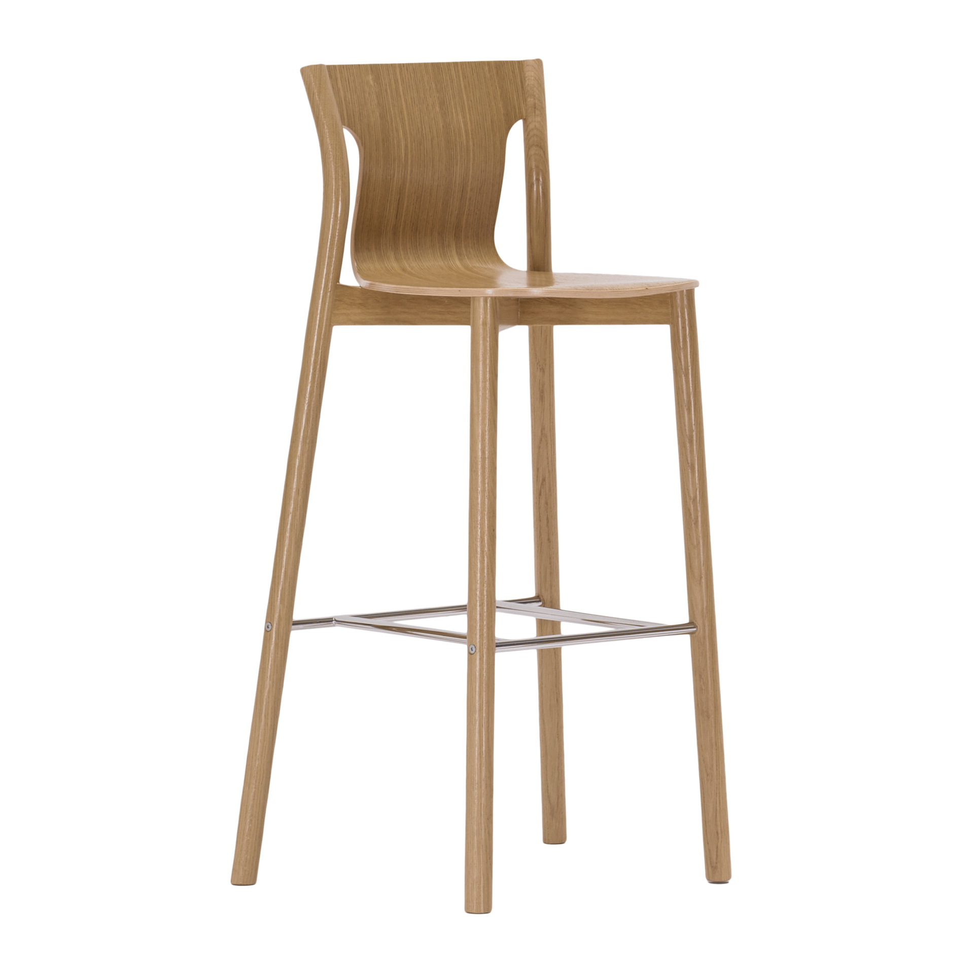 Beech wood bar stool