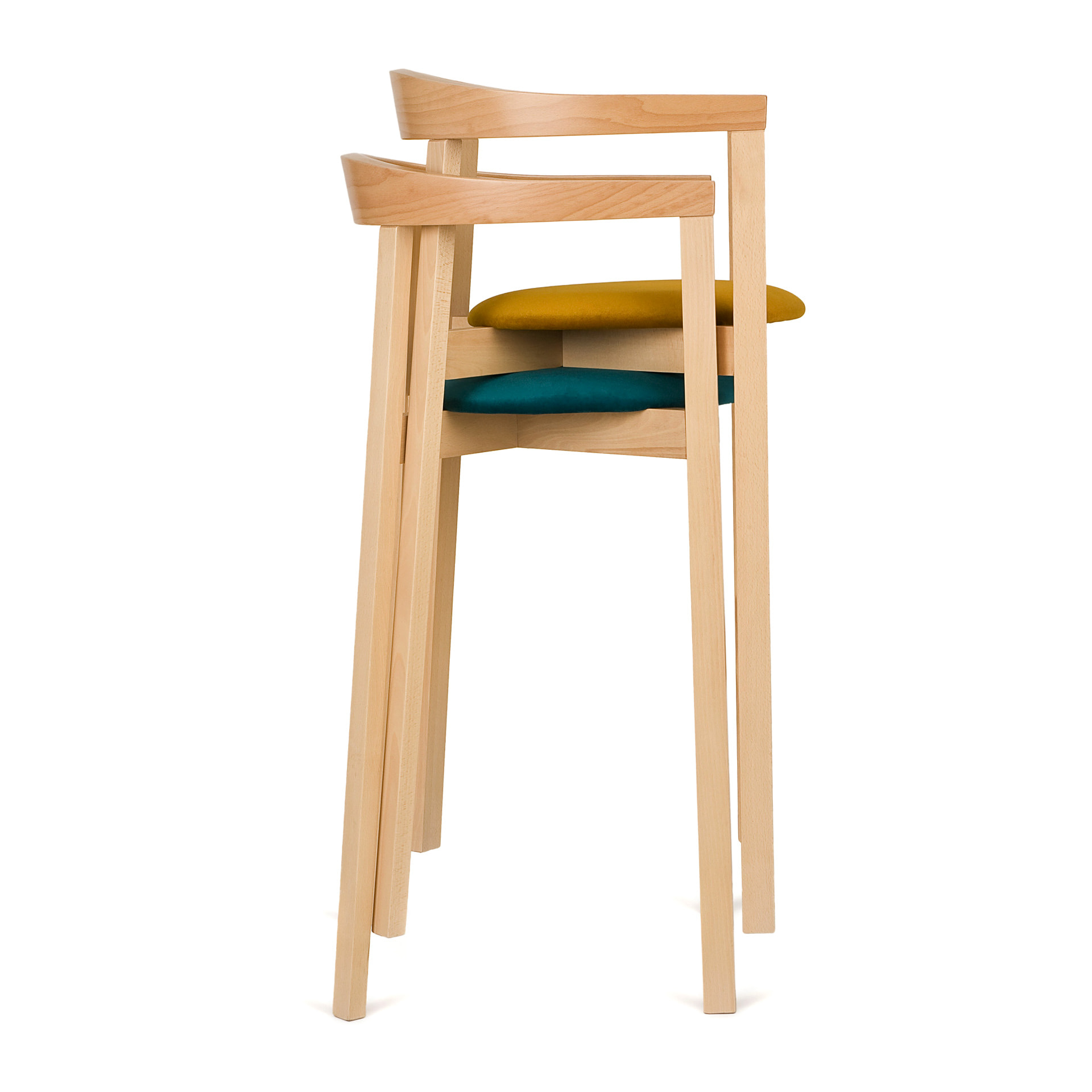 Stackable bar stool with armrests H-2920 UXI