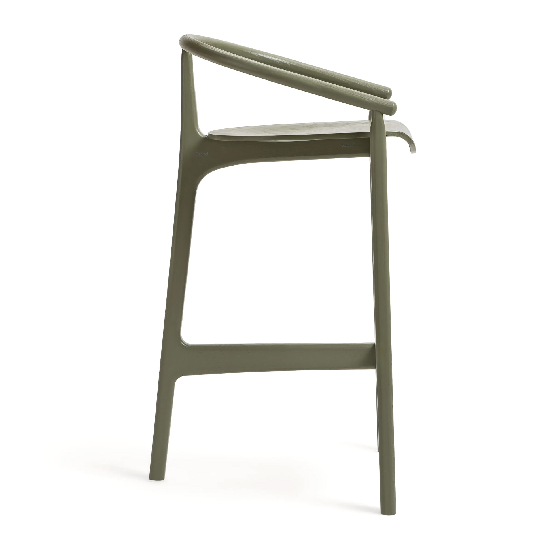 Wooden bar stool with three legs H-2940 EVO