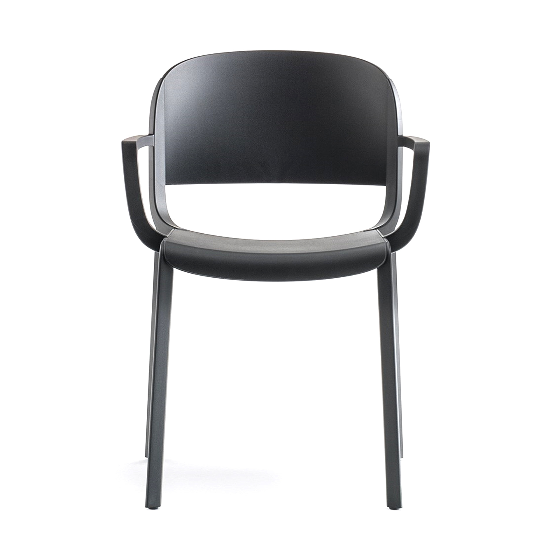 Silla de polipropileno con reposabrazos