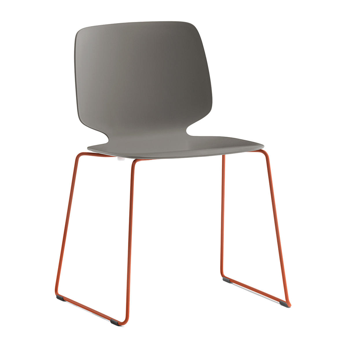 Technopolymer stackable chair with sled base A-2740 Babila