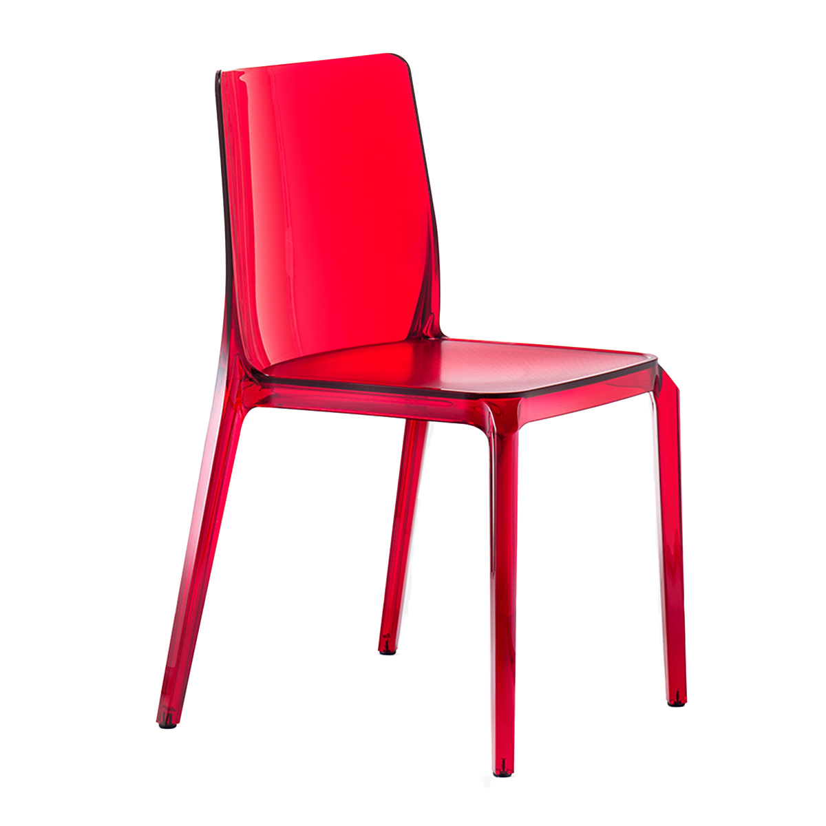 Transparent polypropylene chair from A-640 Blitz