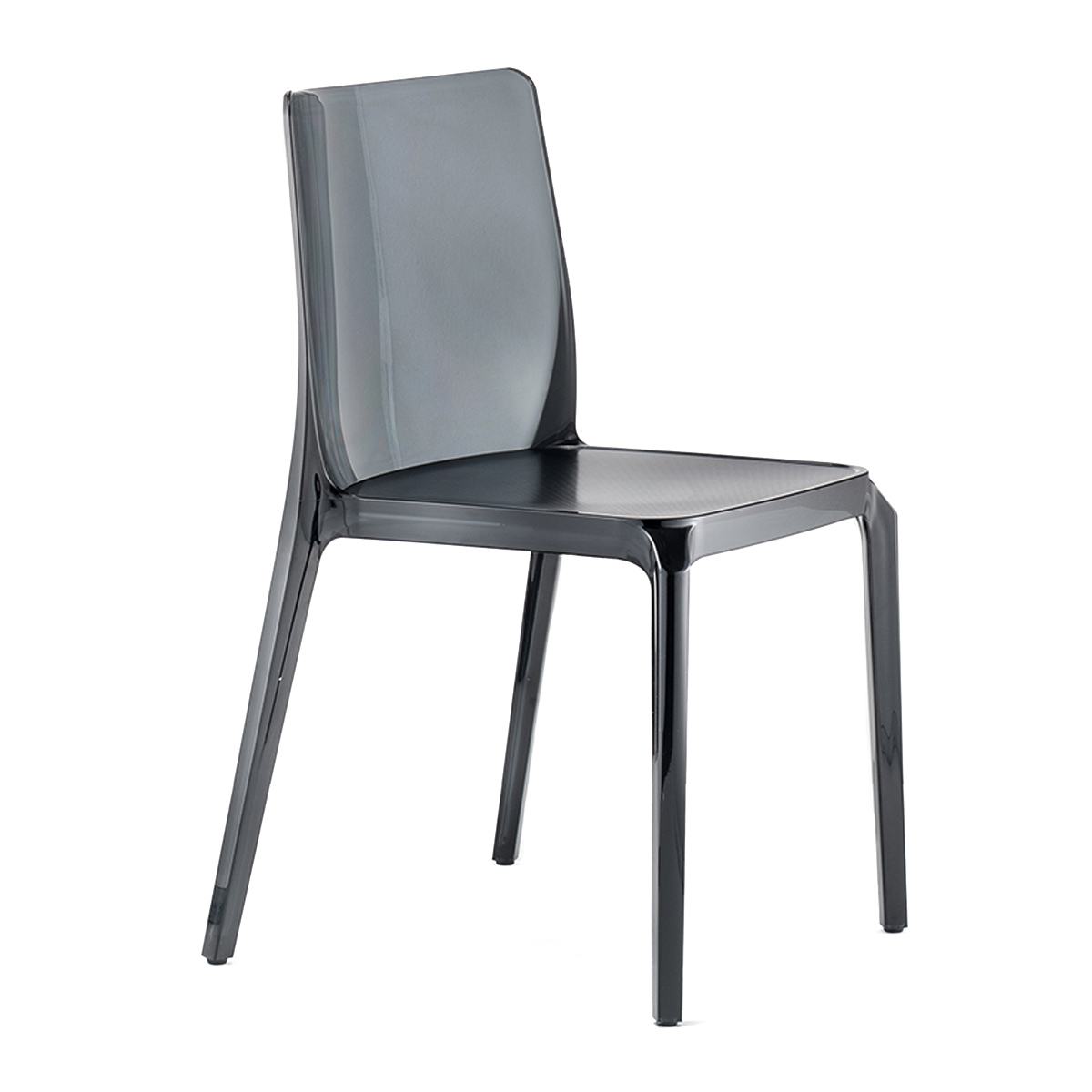 Transparent polypropylene chair from A-640 Blitz