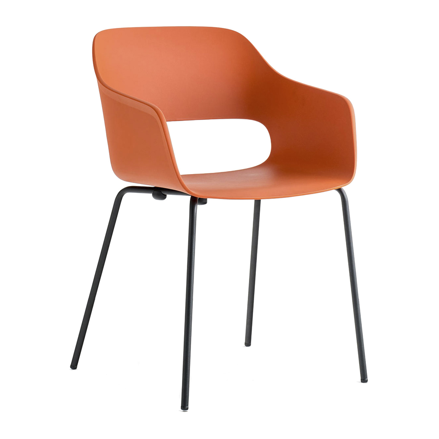 Polypropylene stackable chair with steel legs B-2735 Babila