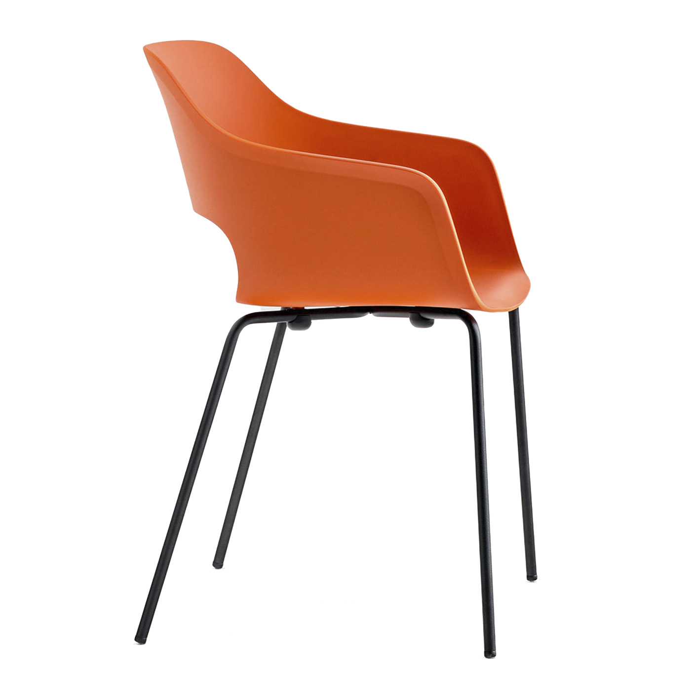 Polypropylene stackable chair with steel legs B-2735 Babila