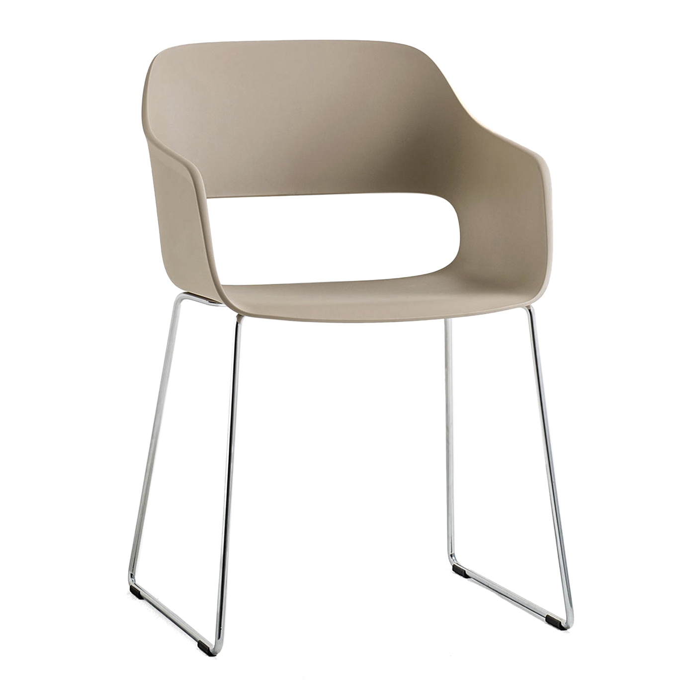 Polypropylene chair with steel sled base B-2745 Babila