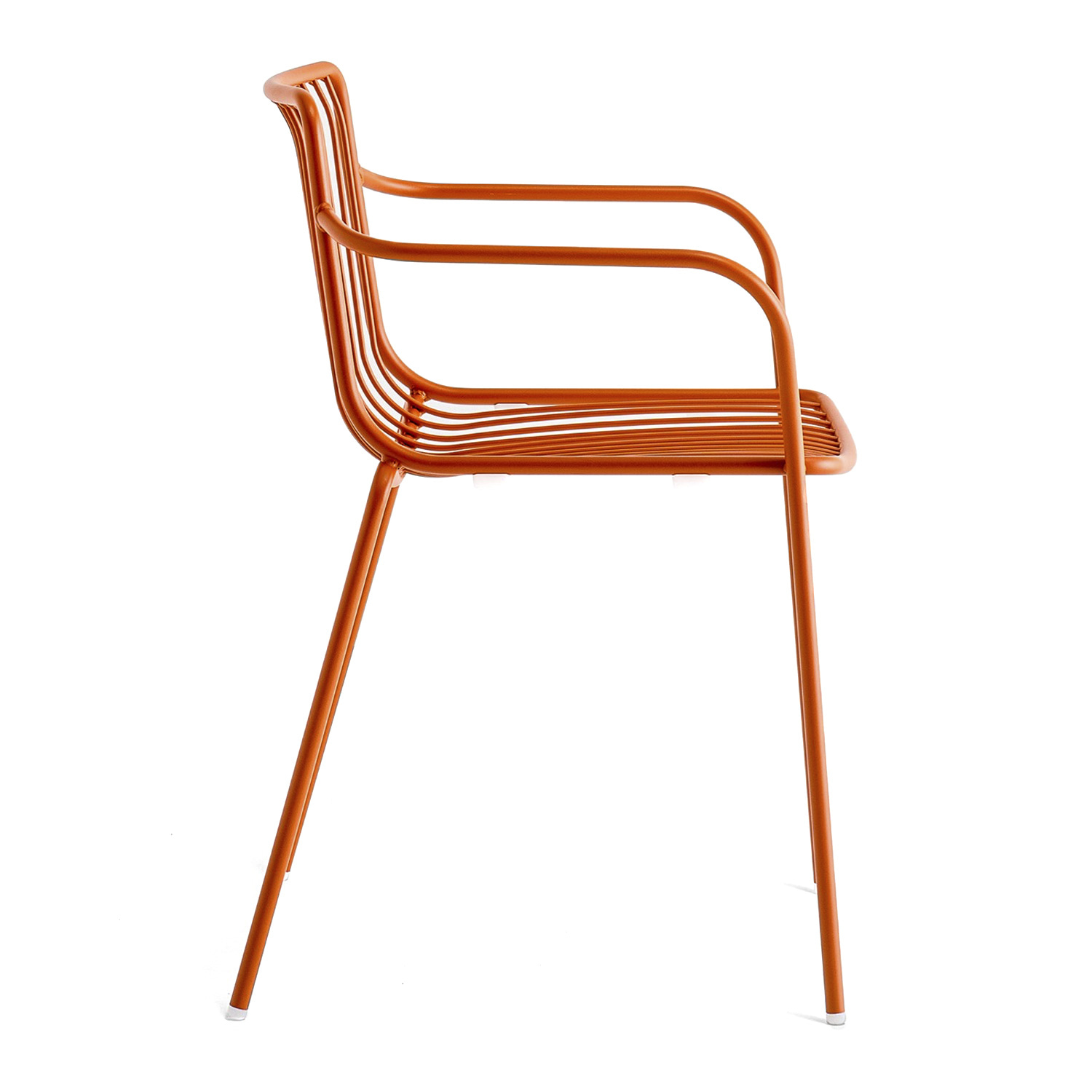 Metal stackable chair with armrests B-3655 Nolita