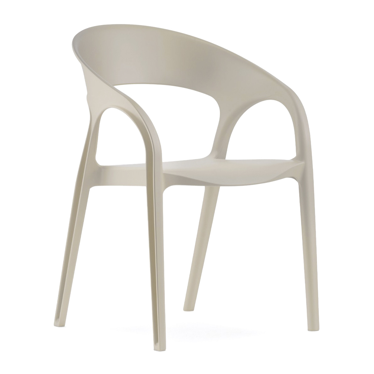 Polypropylene stackable chair with armrests B-621 Gossip