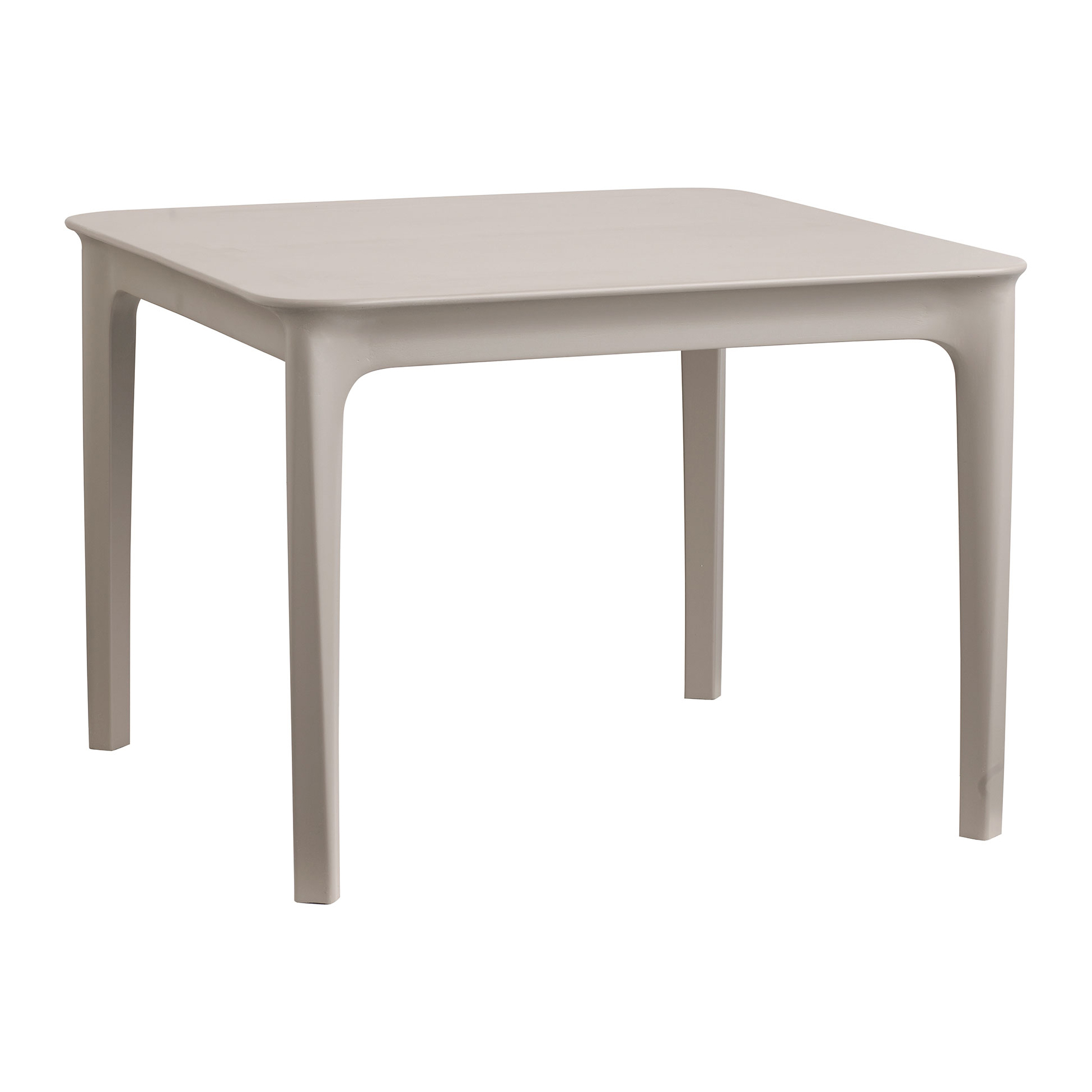 Square 23x23" plastic side table