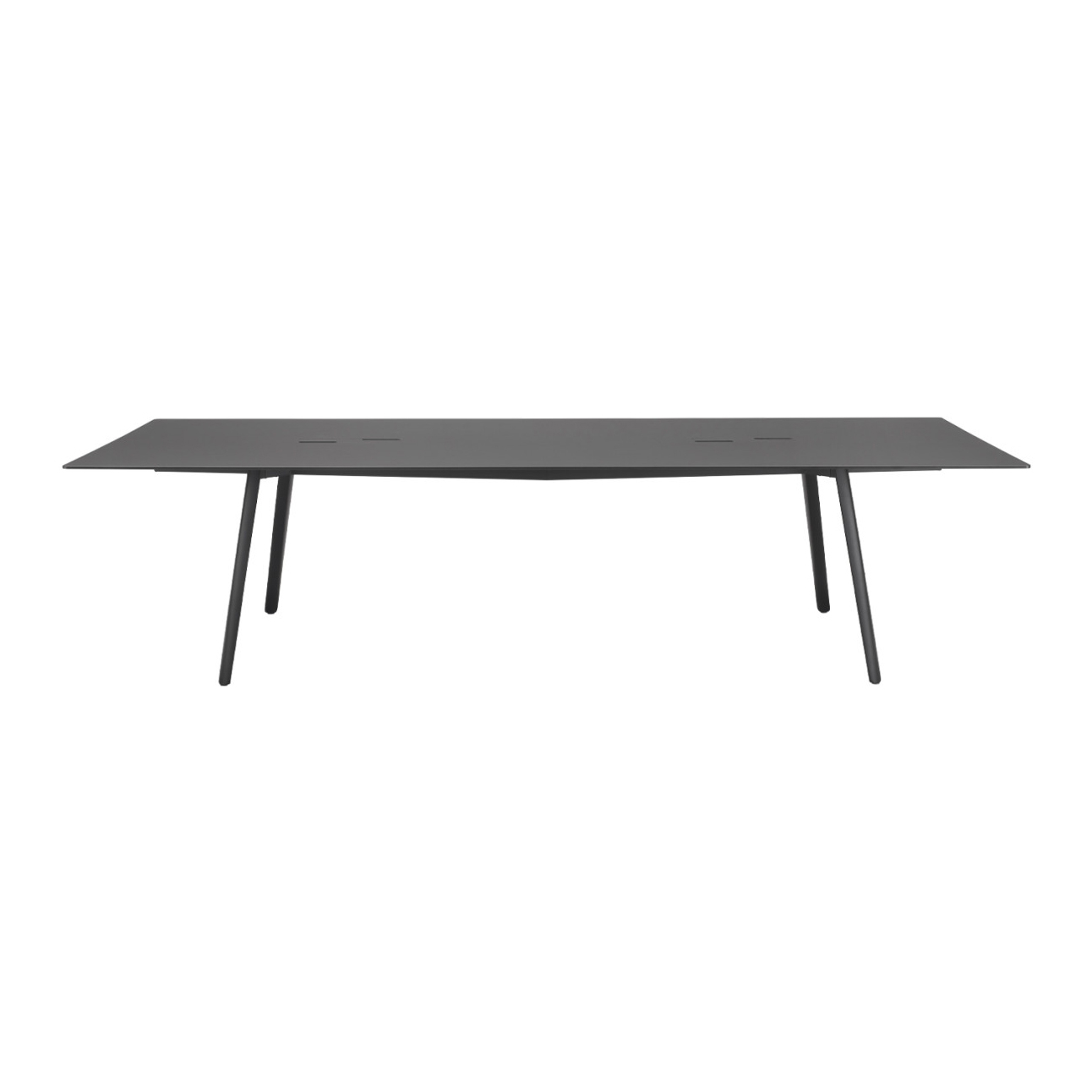 Rectangular 118x47" metal office table