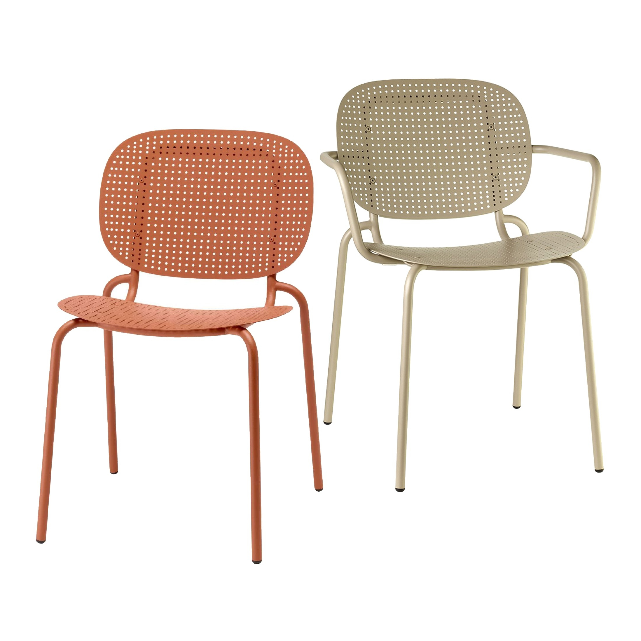 Perforated metal chair A-2505 Si-Si Dots