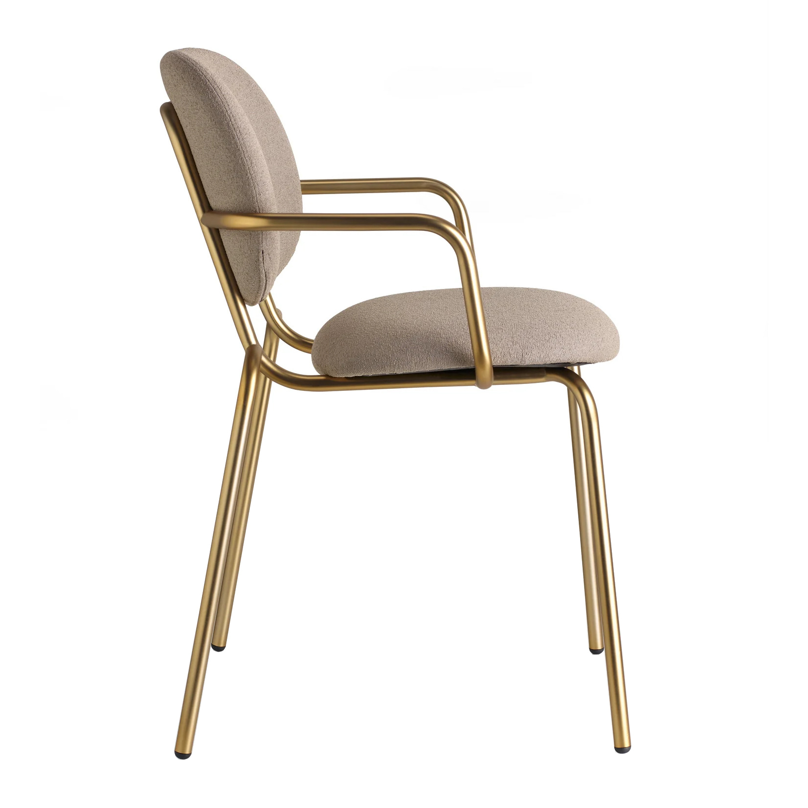 Upholstered metal armchair B-2518 Si-Si Bold