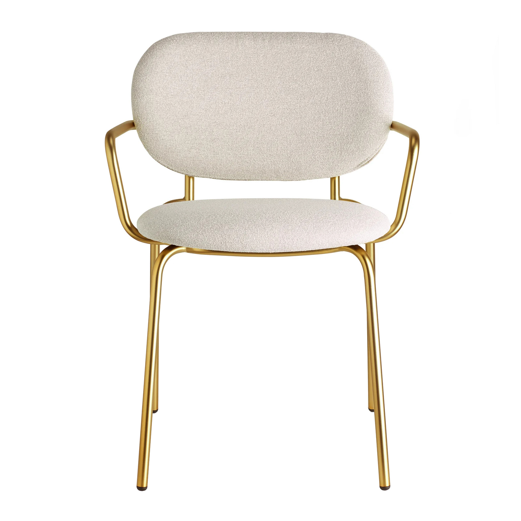 Upholstered metal armchair B-2518 Si-Si Bold