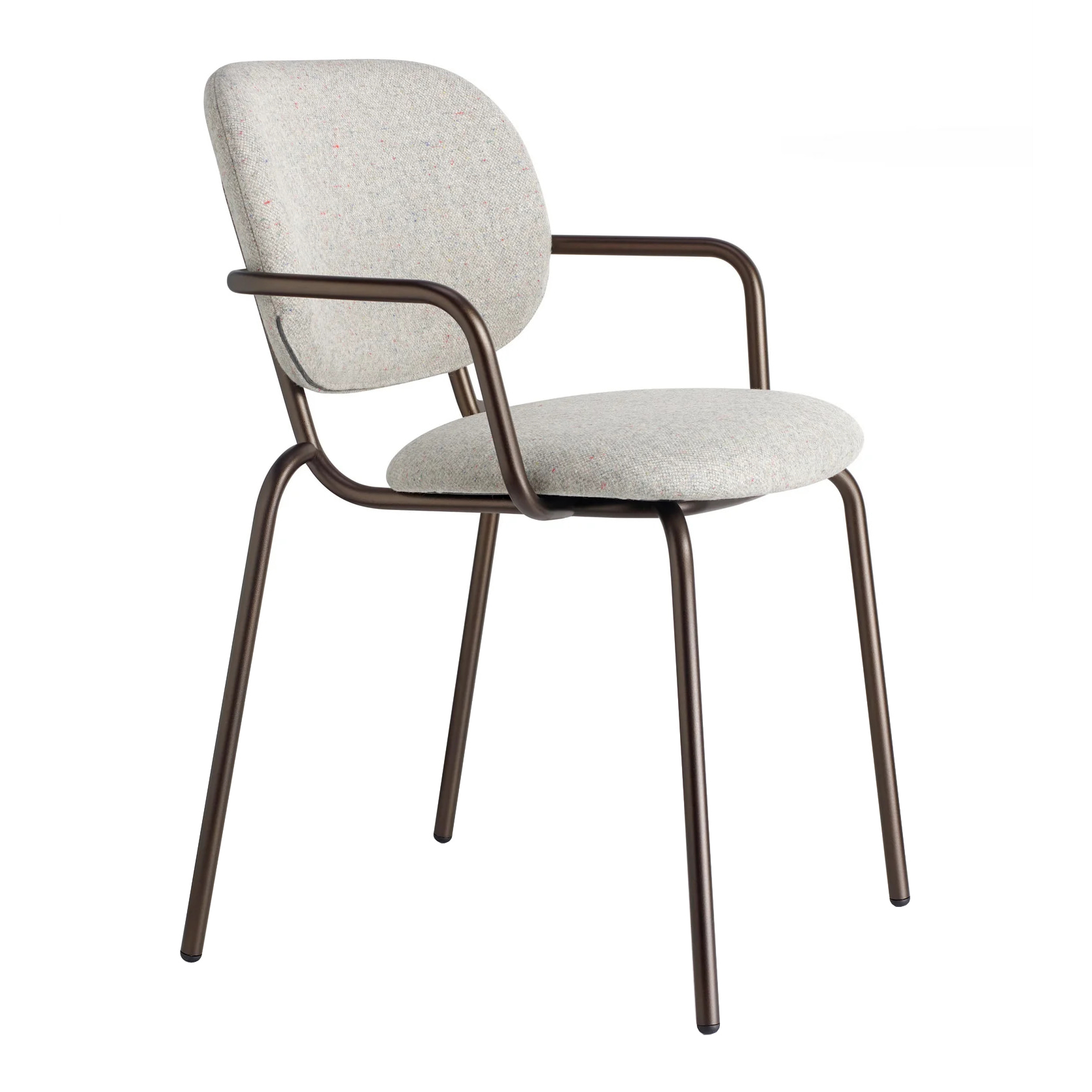 Upholstered metal armchair B-2518 Si-Si Bold