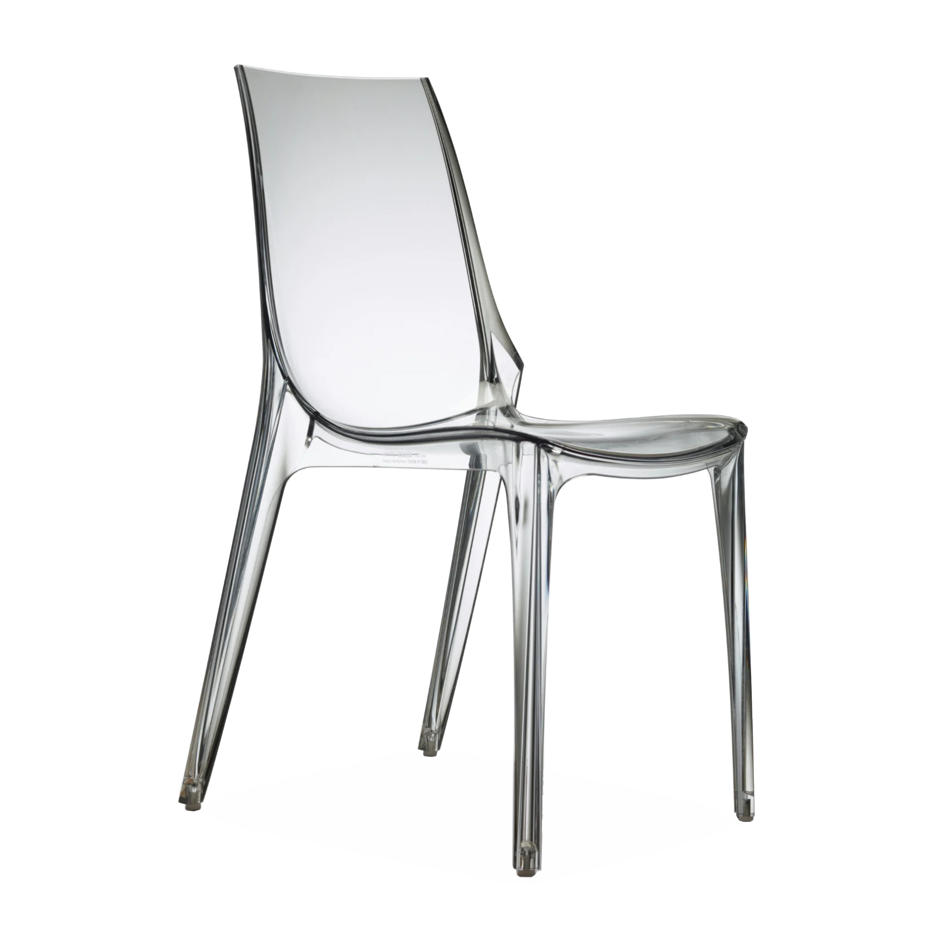 Transparent plastic chair