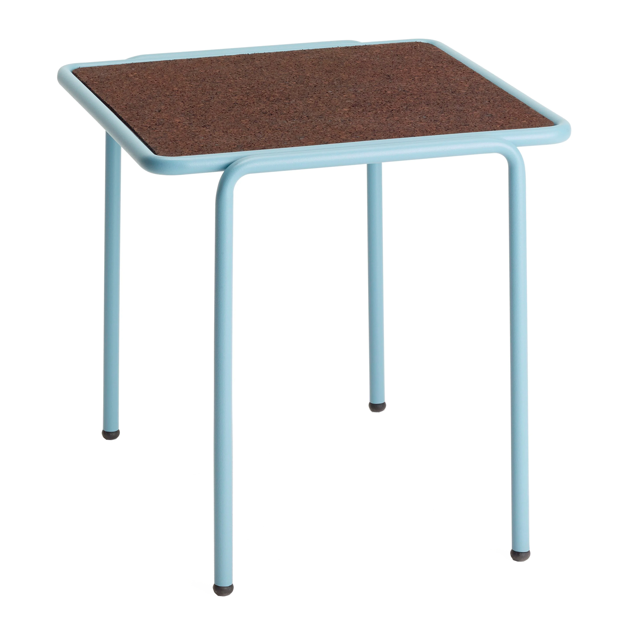 Mesa de centro cuadrada de 16" de acero con tablero de corcho Dress Code Cork 2743