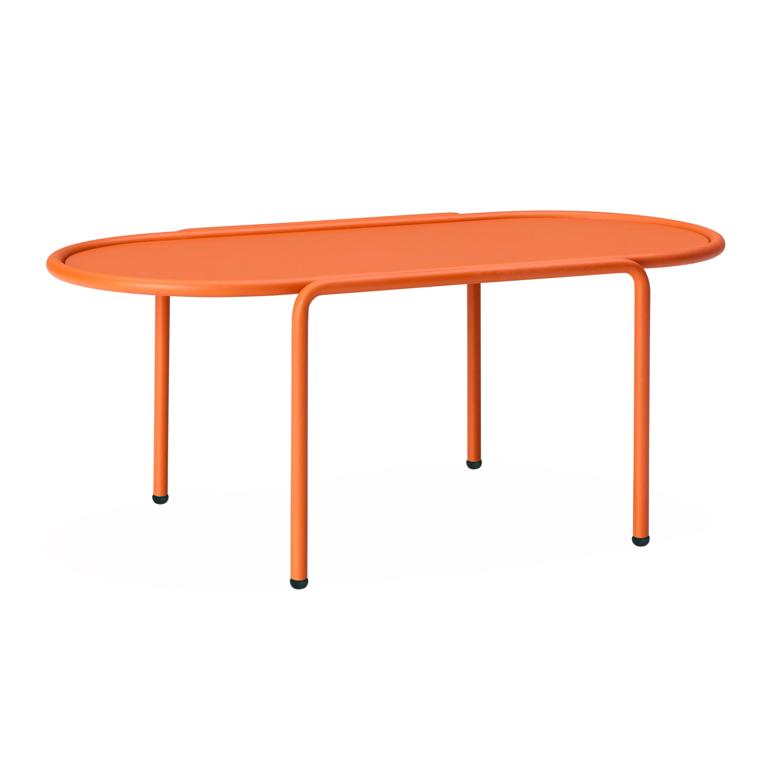 Rectangular 14x30" steel coffee table