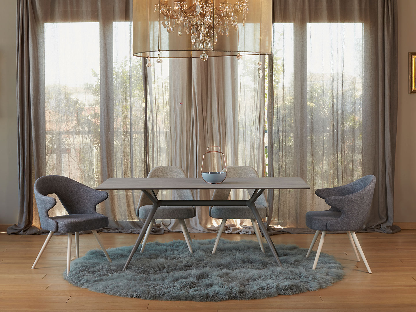 Restaurant upholstered wooden armchair B-2803 You