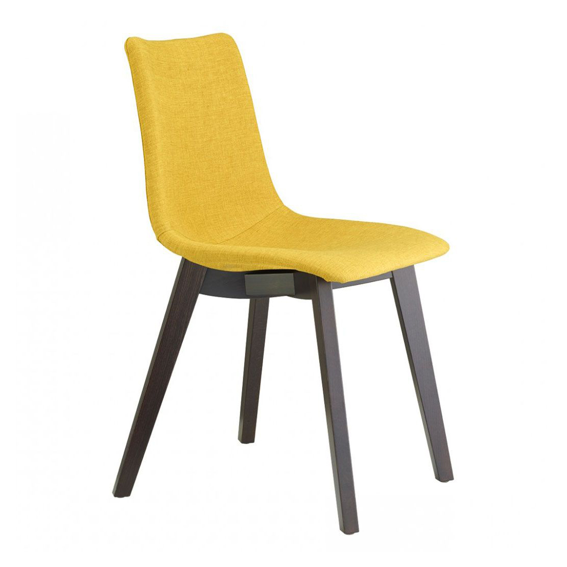Upholstered chair with wooden frame A-2806 Natural Zebra Pop