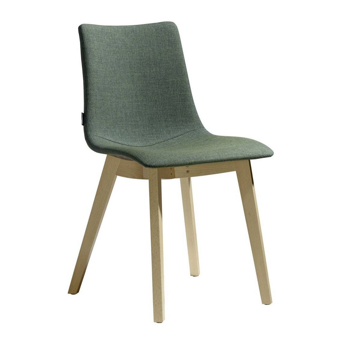 Upholstered chair with wooden frame A-2806 Natural Zebra Pop