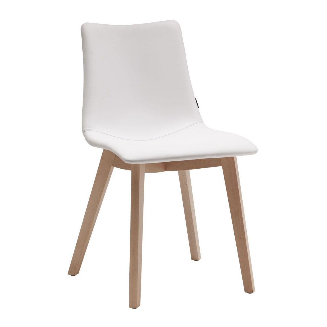 Upholstered chair with wooden frame A-2806 Natural Zebra Pop