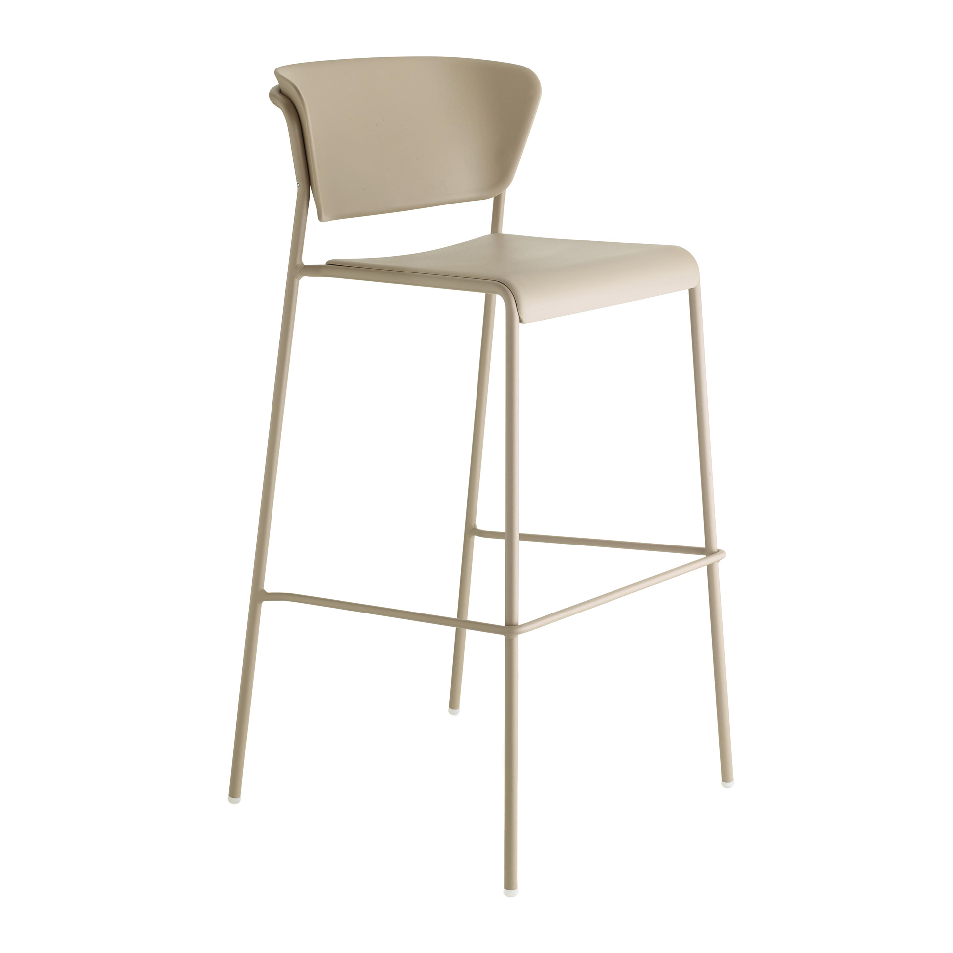 Technopolymer bar stool with steel frame H-2867 Lisa