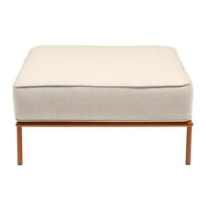 Modular steel and fabric pouf FLAP