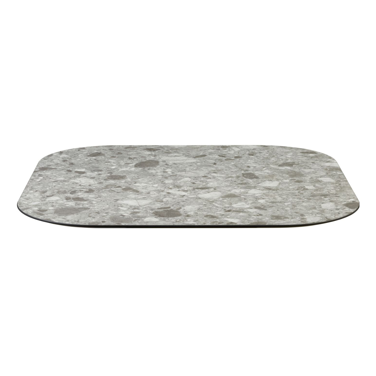 Square with bevelled corners table top in HPL