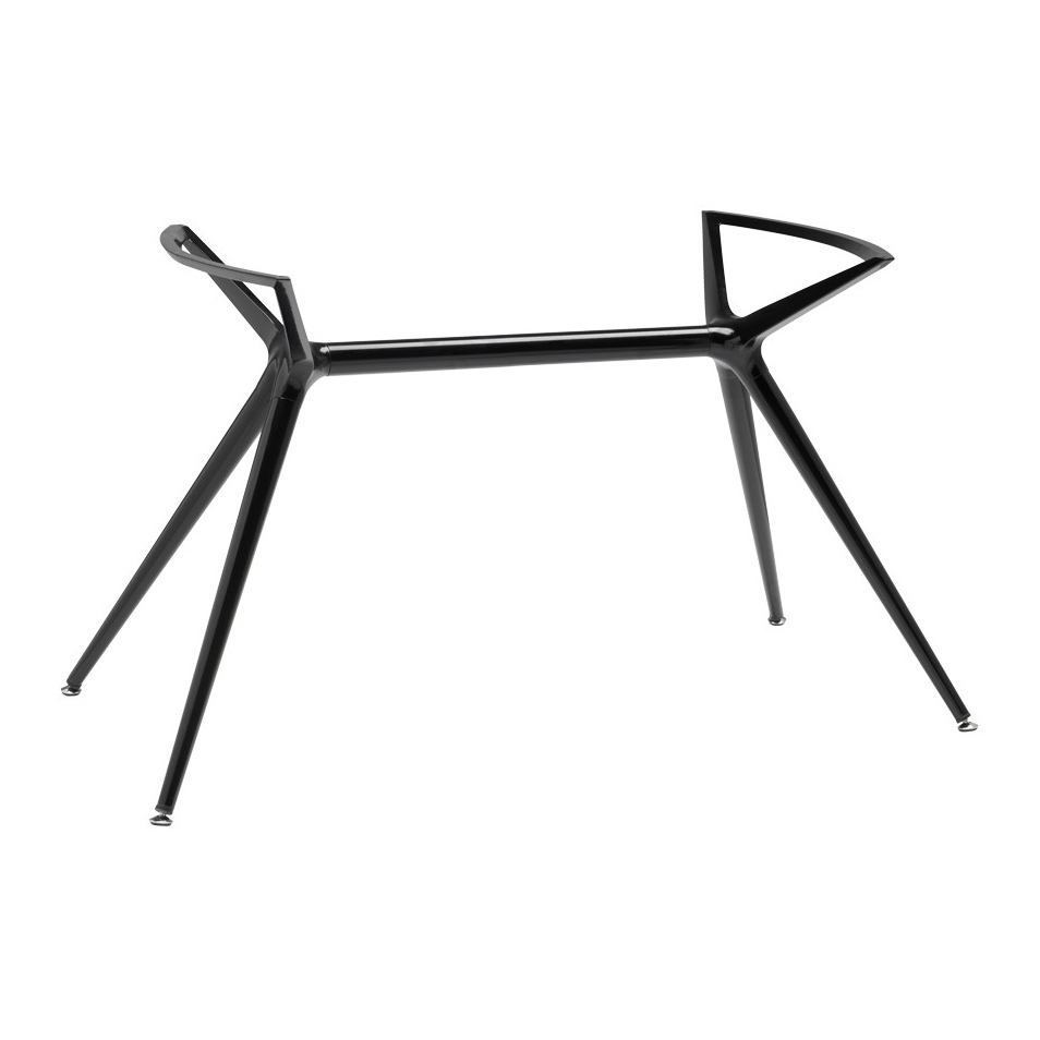 Base de mesa con patas de acero o haya