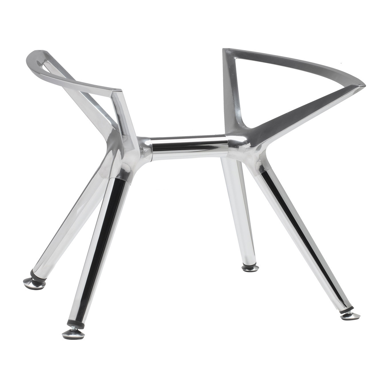 Base de mesa baja con patas de acero
