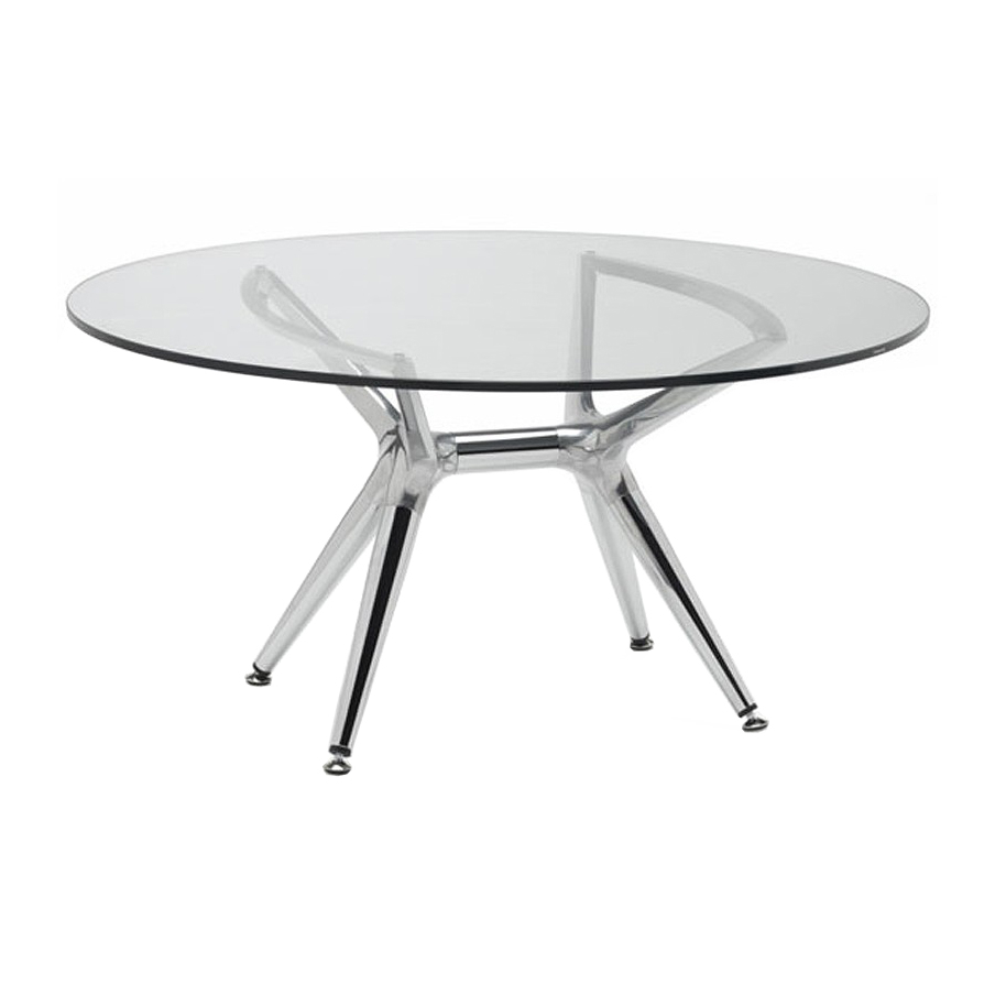 Base de mesa baja con patas de acero y soporte de escuadras de aluminio Metropolis 7012