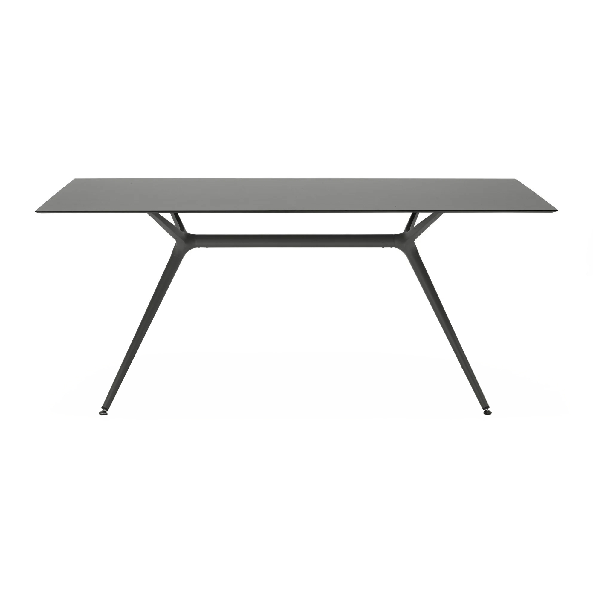 Table base with legs in steel and aluminum brackets support Metropolis 7014
