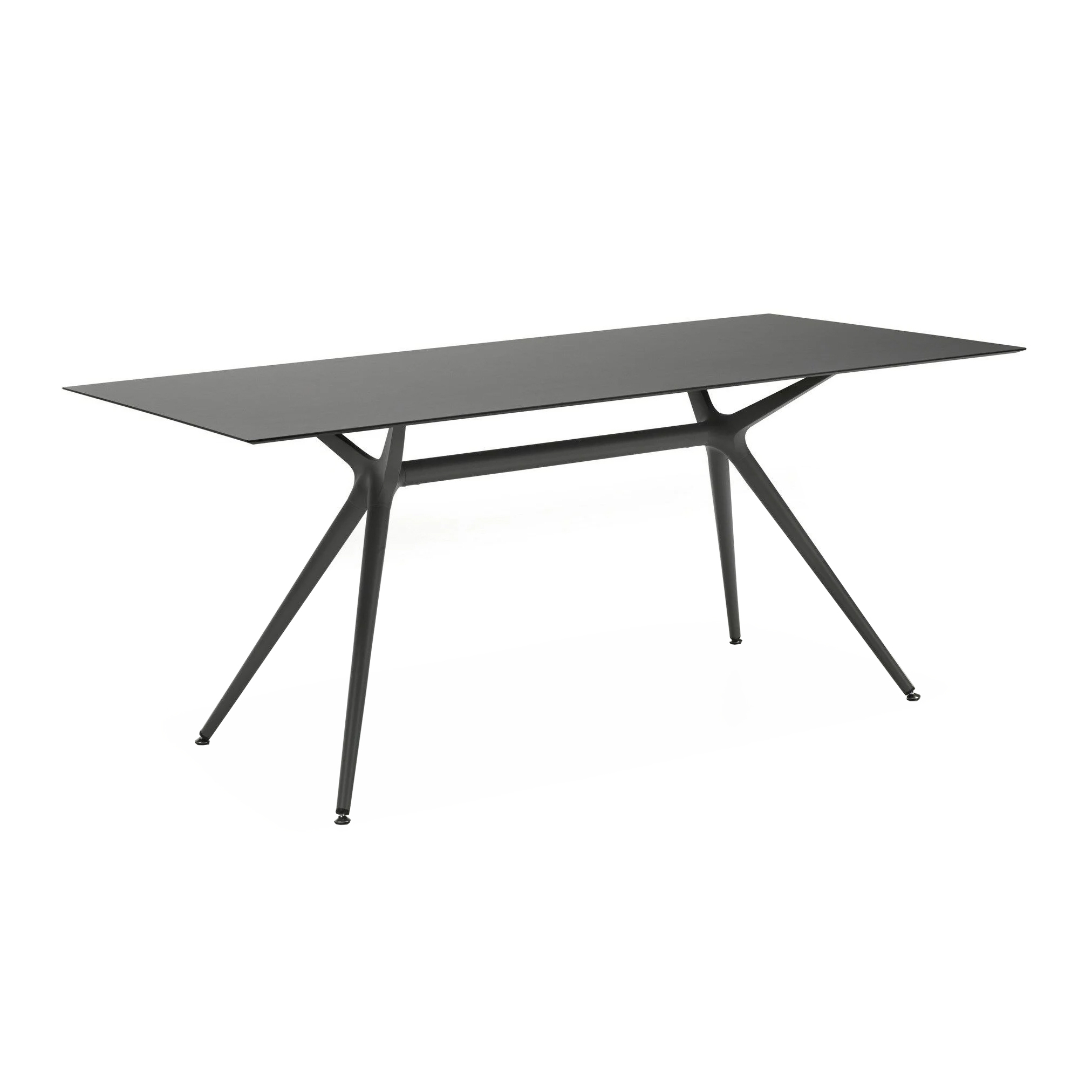 Table base with legs in steel and aluminum brackets support Metropolis 7014