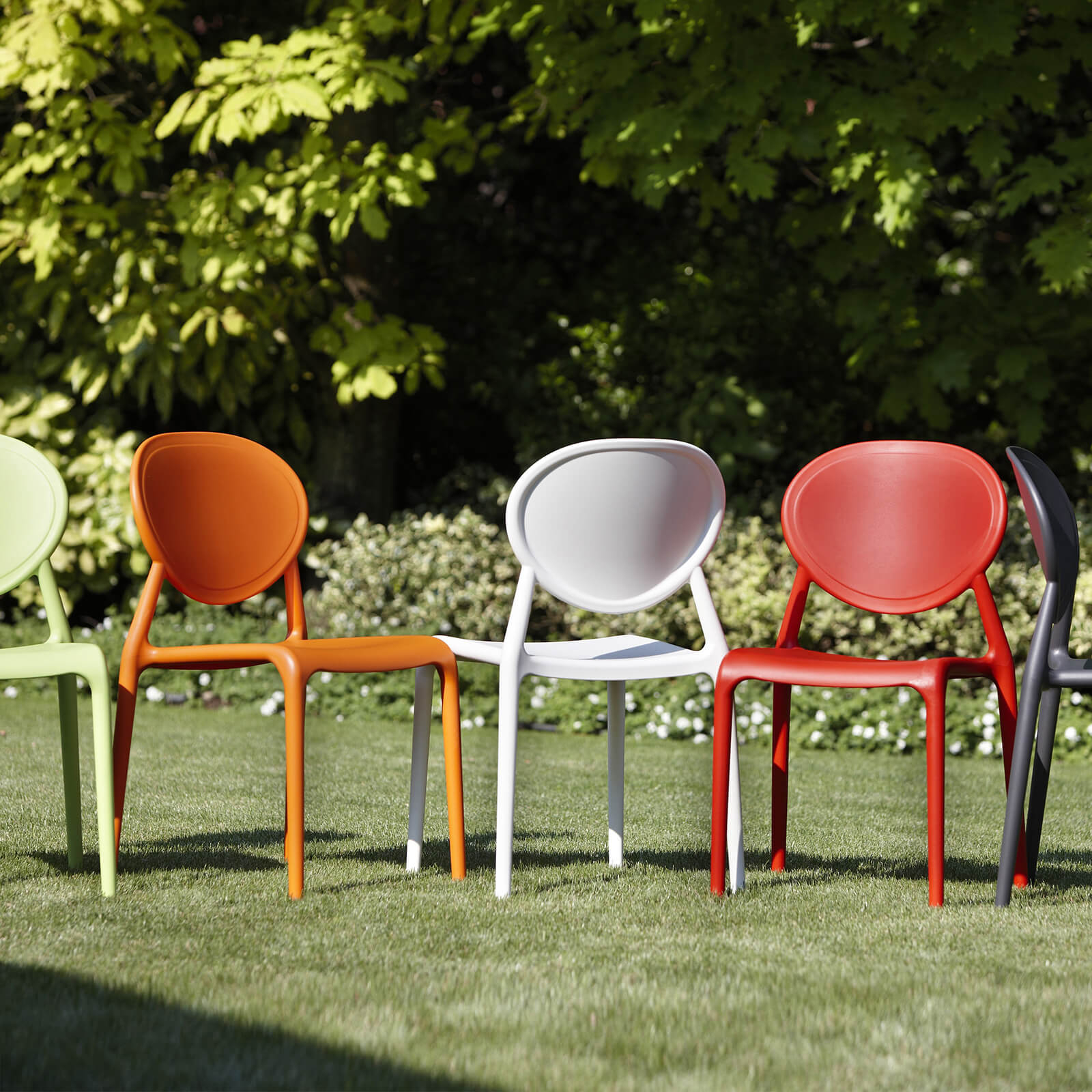 Technopolymer stackable chair A-2315 Gio