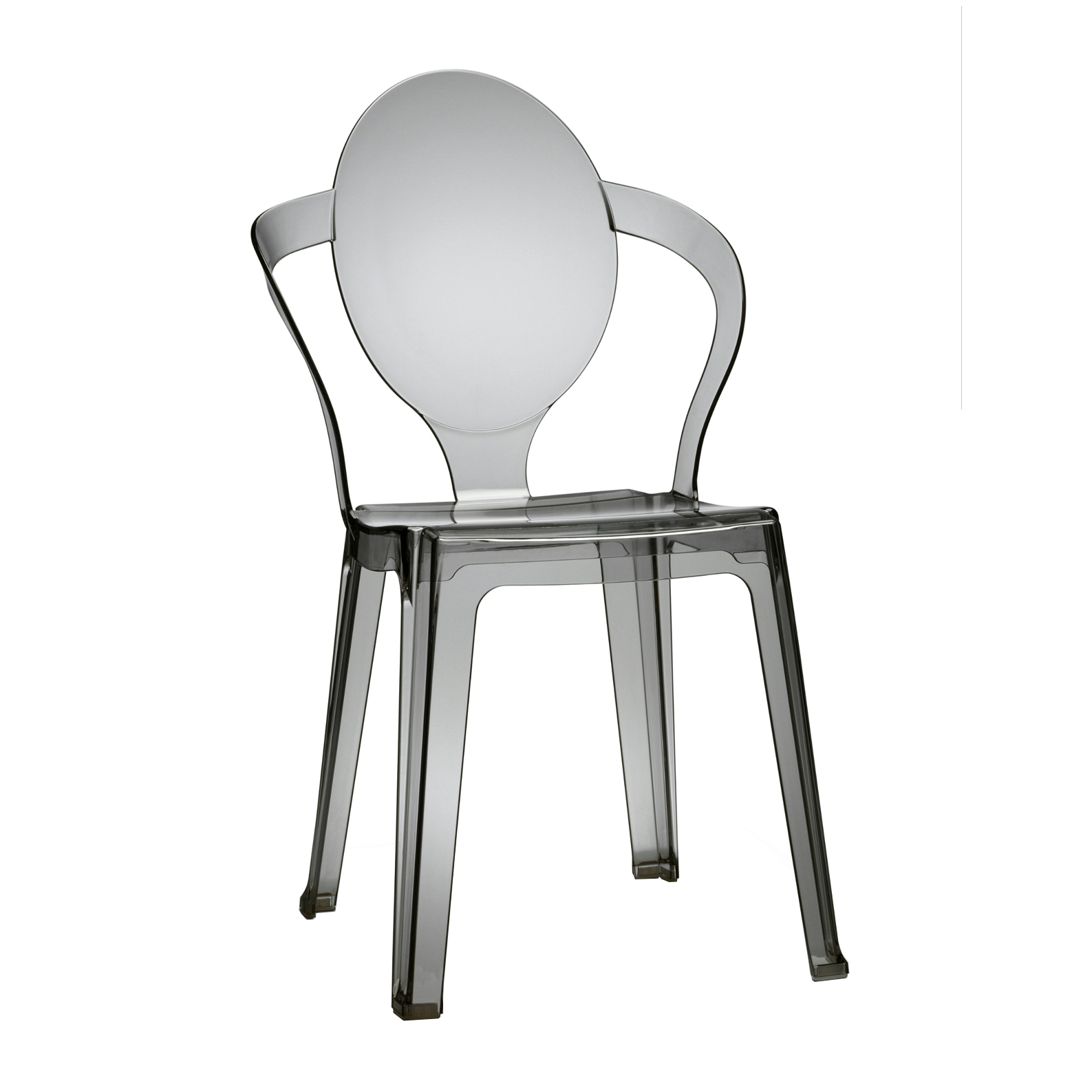 Transparent polycarbonate chair A-2332 Spoon