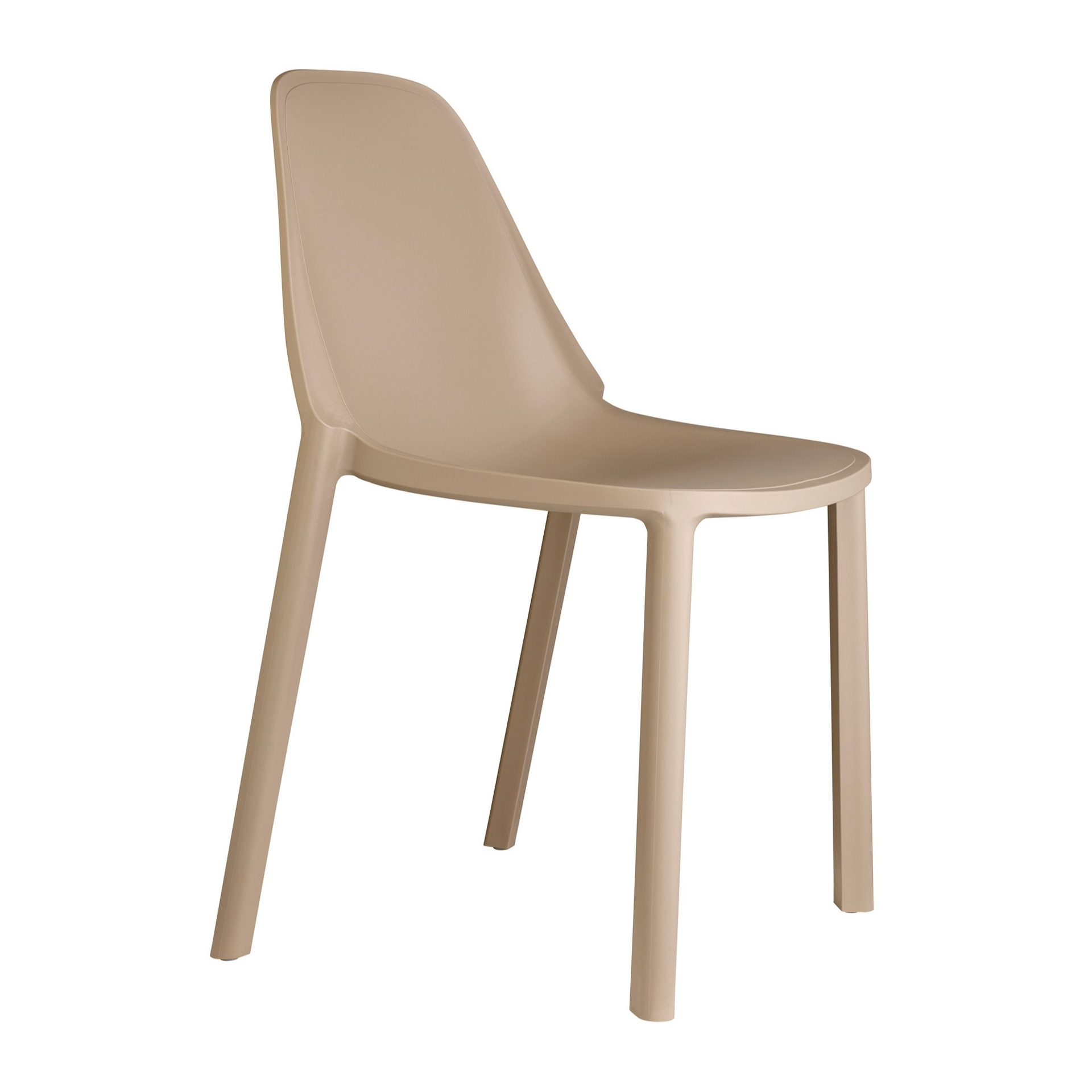 Silla de plástico apilable
