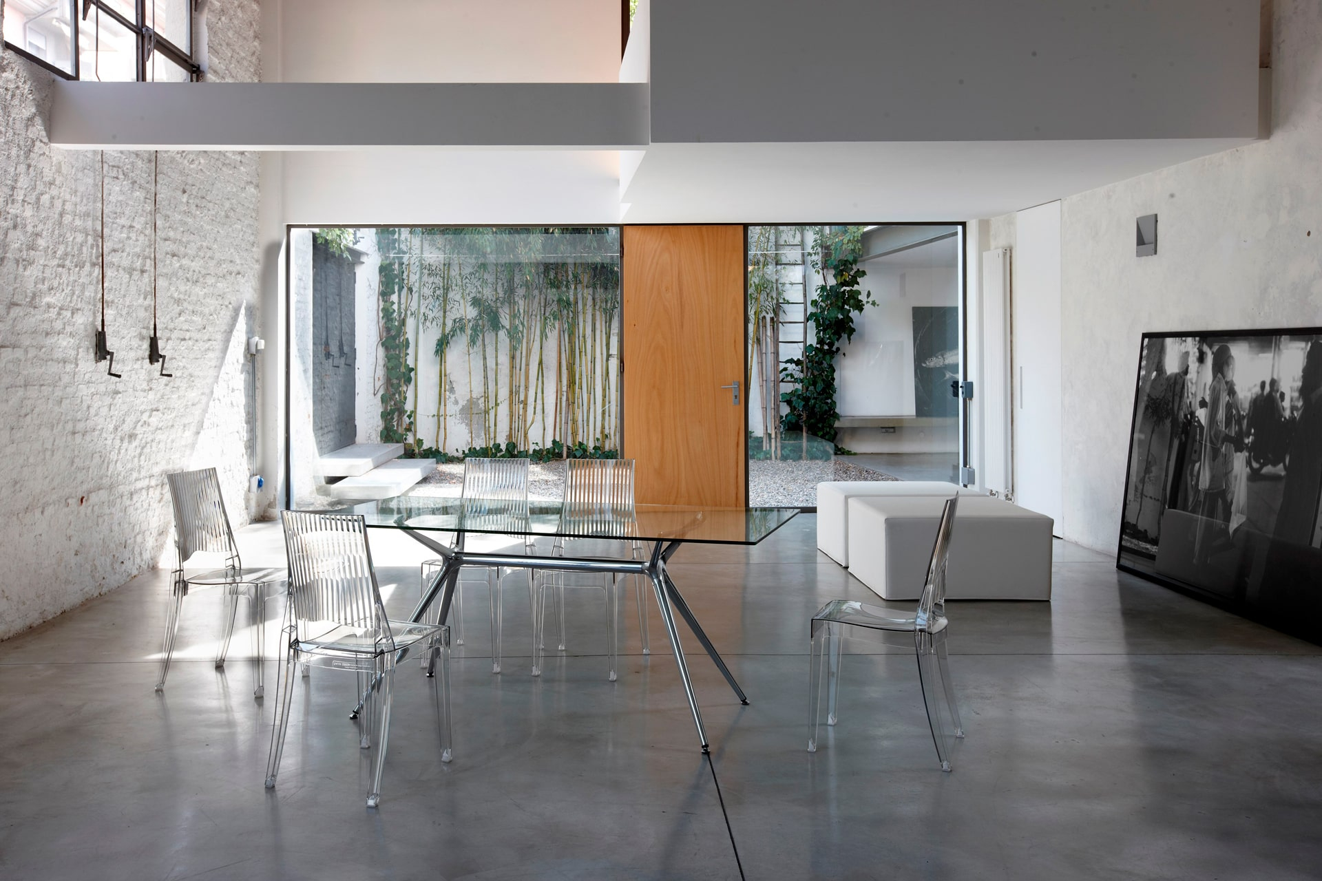 Transparent polycarbonate chair A-2360 Glenda