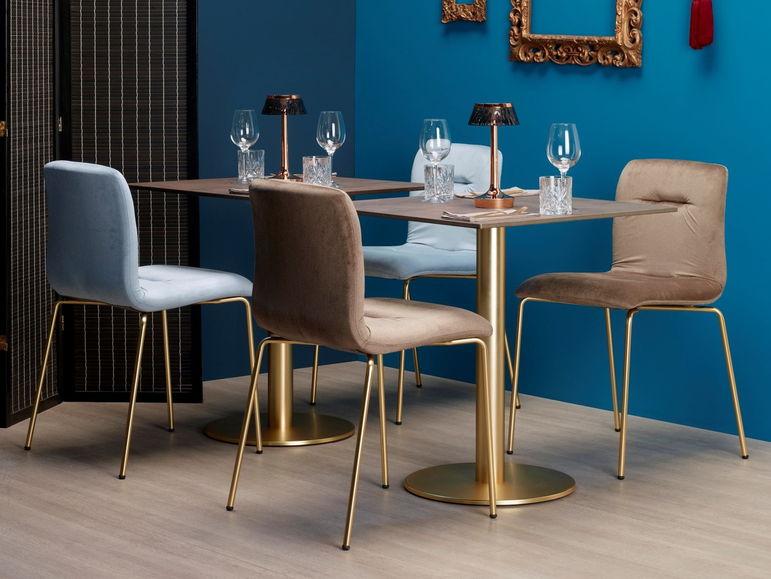 Loft upholstered metal chair A-2673 Alice Pop