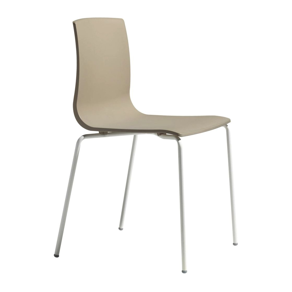 Loft chair with steel legs and technopolymer shell A-2675 Alice