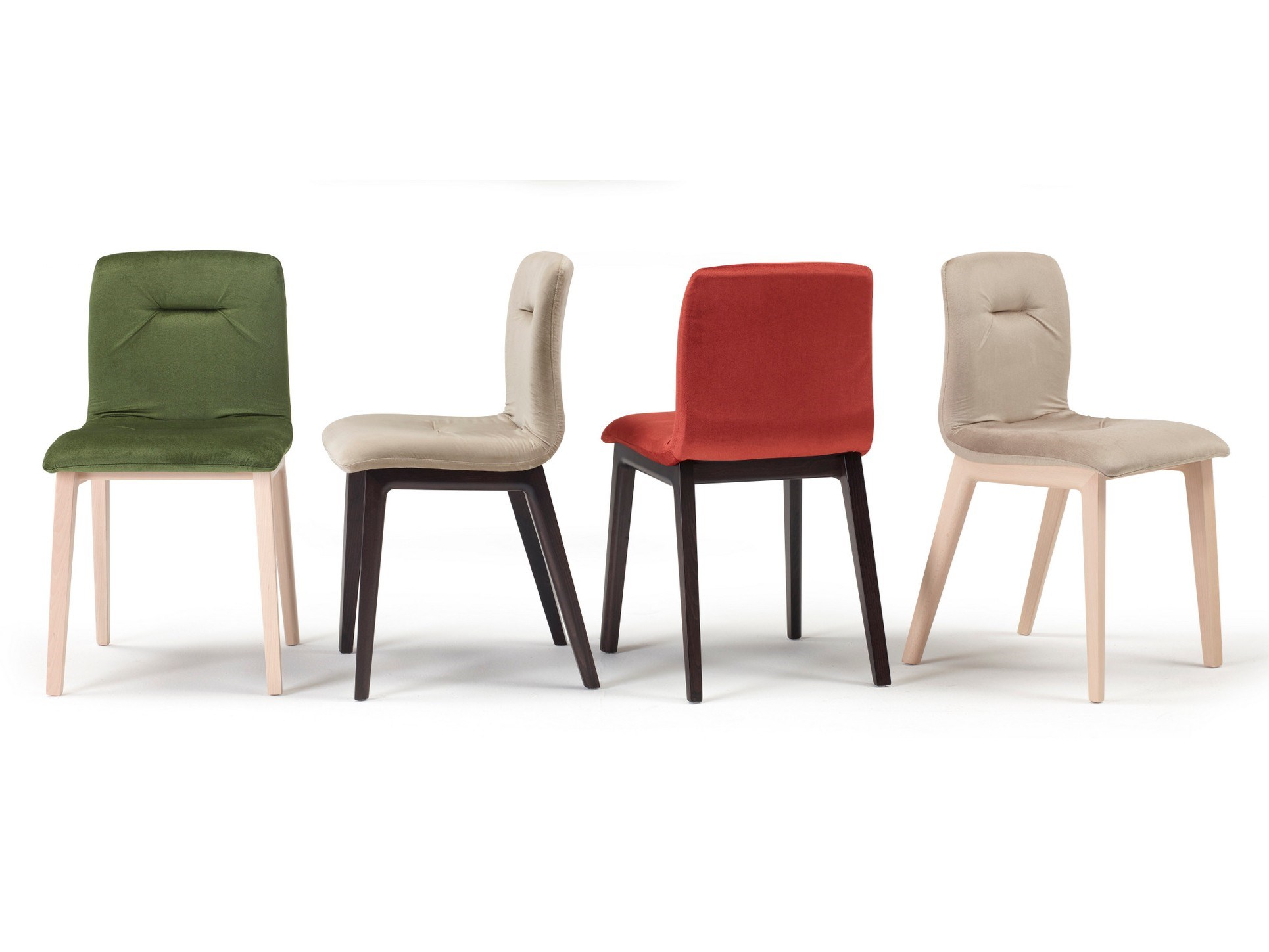 Restaurant upholstered wooden chair A-2849 Natural Alice Pop