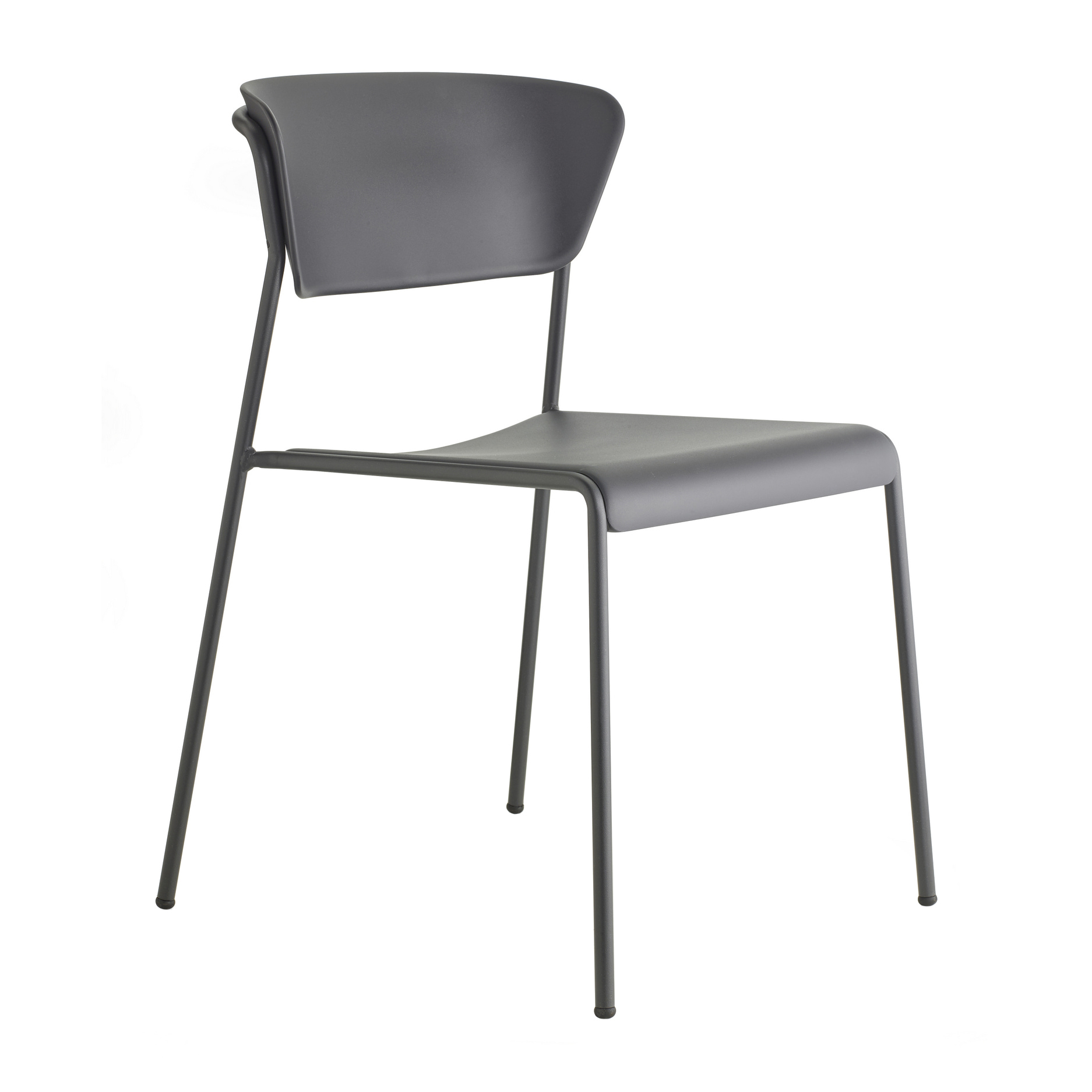Stackable technopolymer chair with metal legs A-2865 Lisa