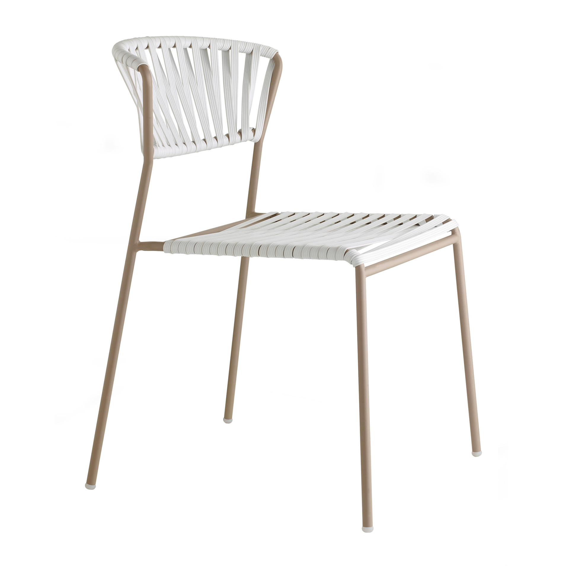 Outdoor chair in steel and PVC wires