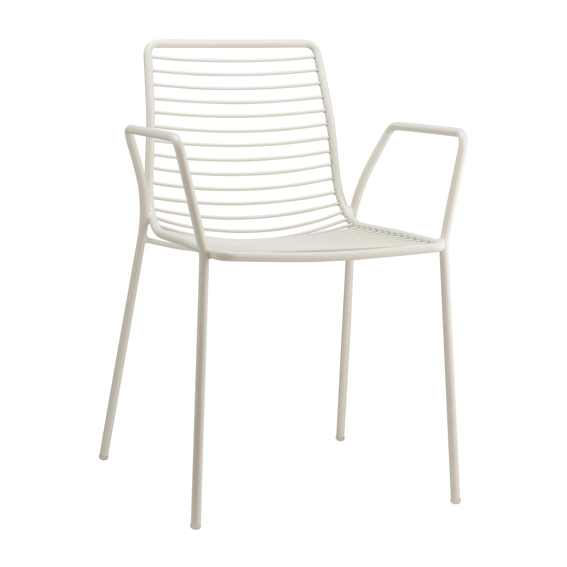 Stackable steel garden chair with armrests B-2520 Summer